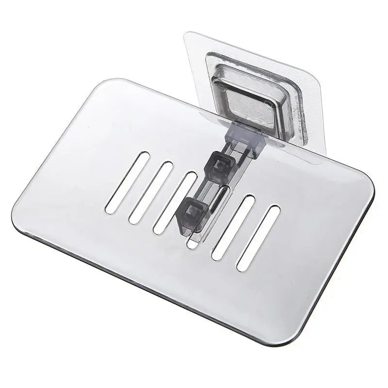 Household Wall Mounted Soap Holder Soap Dishes Sponge Scrubber Box for Home Flat Dormitory Hotel