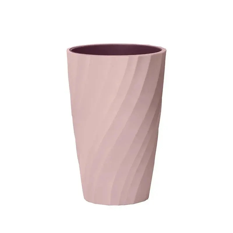 Ceramic Double-Layer Grip Bathroom Tumbler - Minimalist Industrial Couple Edition, Good Quality Durable Home Bathroom Accessory