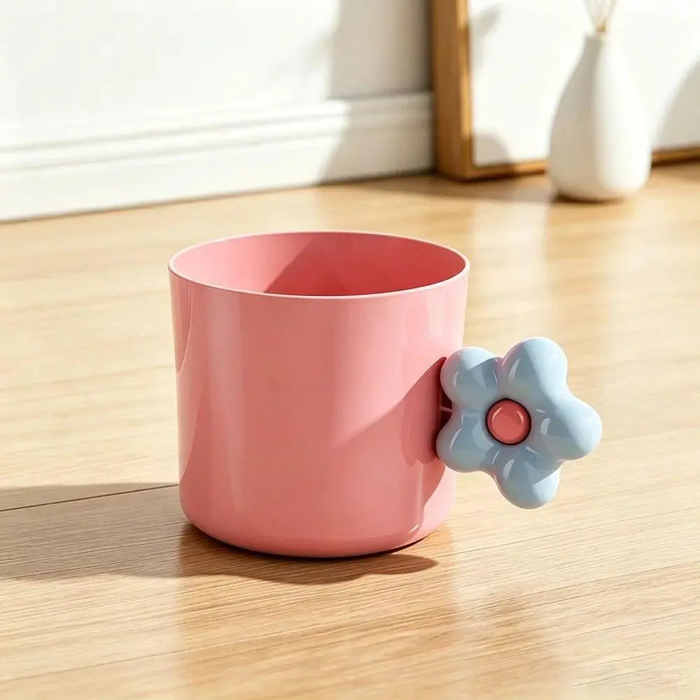 Floral ABS Plastic Mouthwash Cup - Portable, Lightweight Bathroom Gadget for Students, PE Bag Pack Compatible (144 pcs/carton)