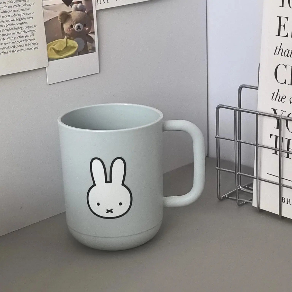 Unisex Kawaii Miffy Rabbit Tumbler Cup - c-Series Cartoon INS-Style Simple Toothbrush Cup for Couples' Washing & Brushing Needs