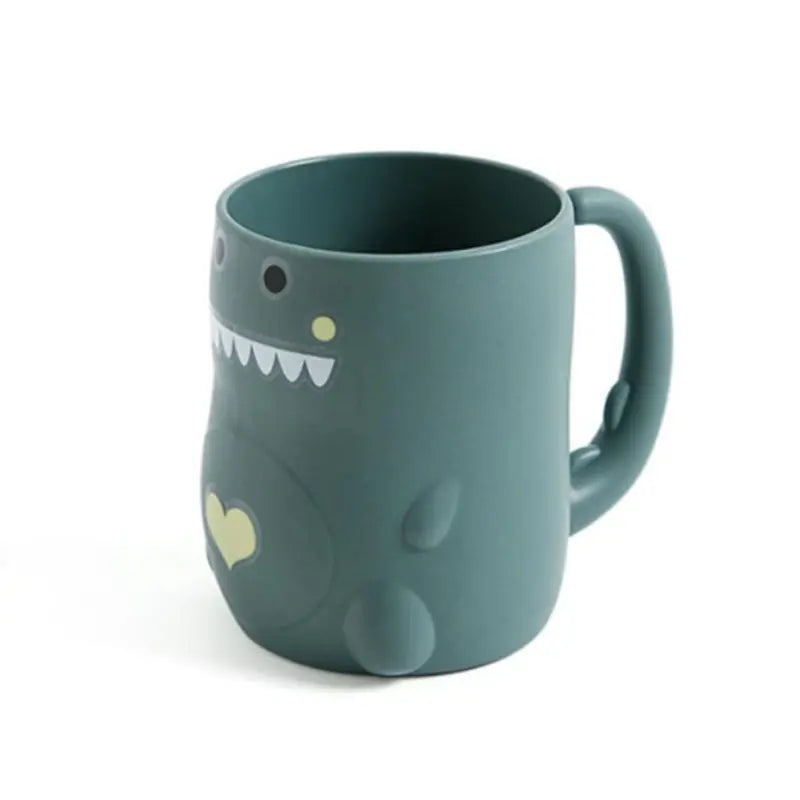 Ceramic Cute Dinosaur Bathroom Tumbler - Creative Children's Bath Supply for Gargling, Brushing Teeth, and Milk Water Drinking
