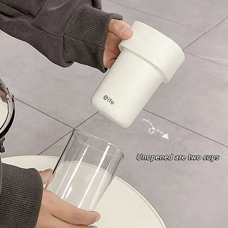 Plastic Portable Bathroom Tumbler with Lid - Anti-Drop Travel Container for Brushing Teeth, Mouthwash