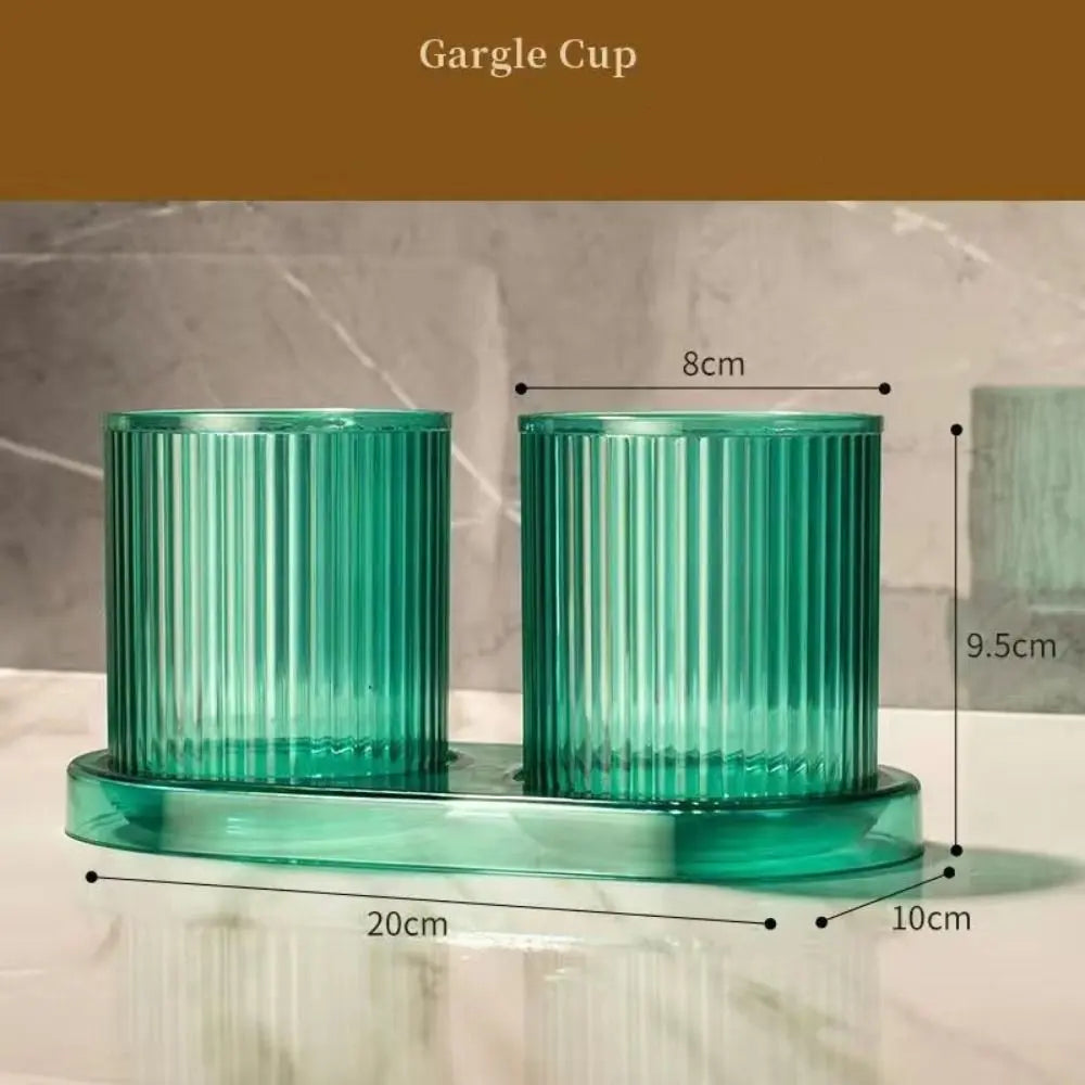 Transparent PP Plastic Bathroom Tumbler, Small Anti-Fall Washing Cup, Easy-to-Clean Home Bathroom Supply