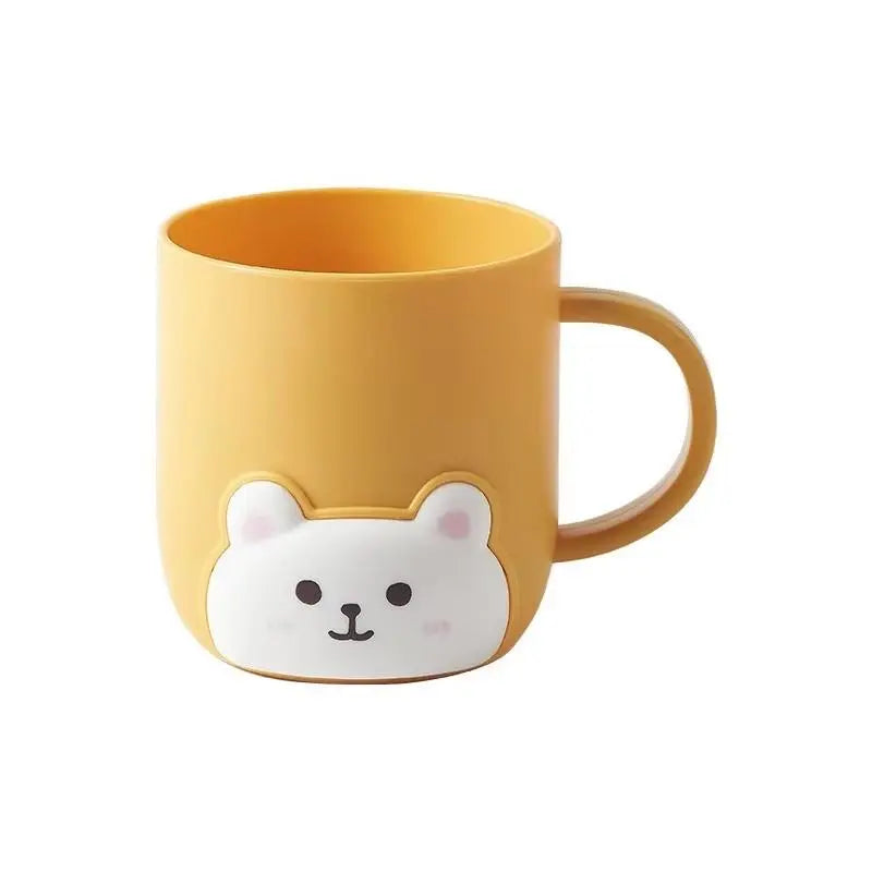 Bathroom Toothbrush Cup Children Bear Student Dormitory Cute Cartoon Gargle Plastic Kids Products Household Merchandises