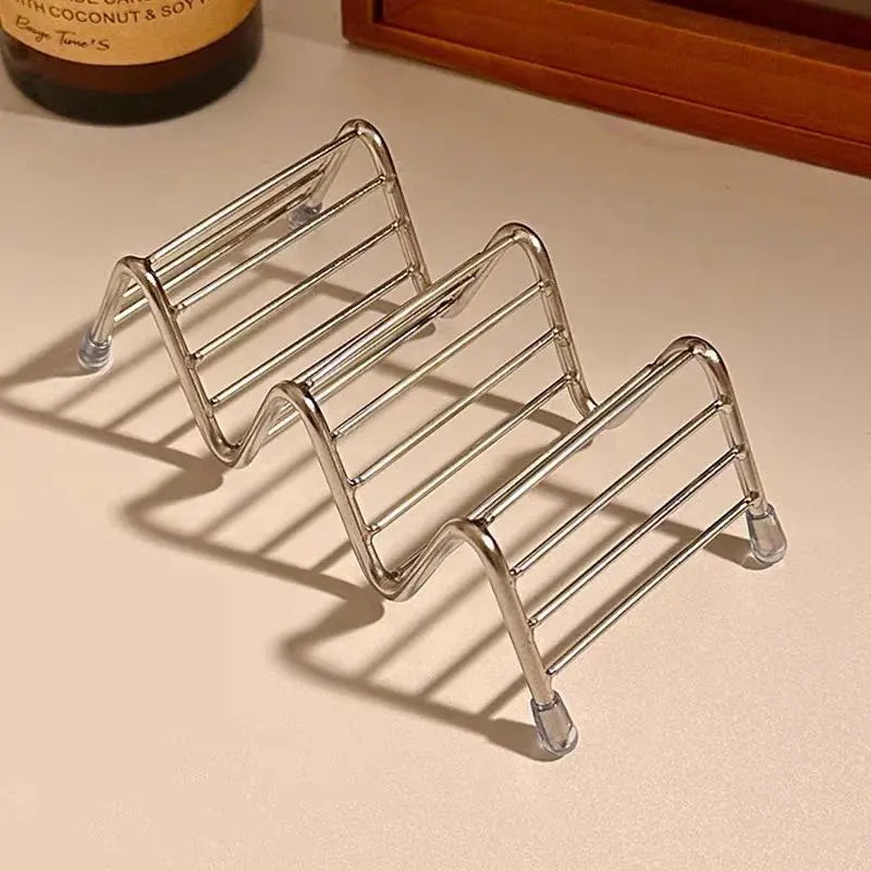 Stainless Steel Bathroom Storage Rack - Multifunctional Drainage Tray with Draining Box, Soap Dishes Set, Pallet Not Included