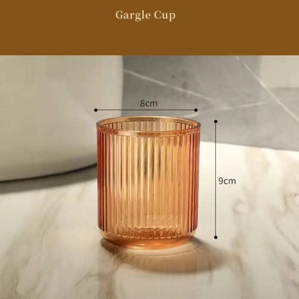 Transparent PP Plastic Bathroom Tumbler, Small Anti-Fall Washing Cup, Easy-to-Clean Home Bathroom Supply