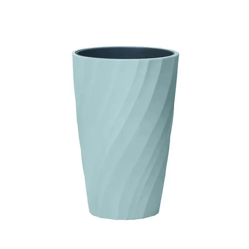 Ceramic Double-Layer Grip Bathroom Tumbler - Minimalist Industrial Couple Edition, Good Quality Durable Home Bathroom Accessory