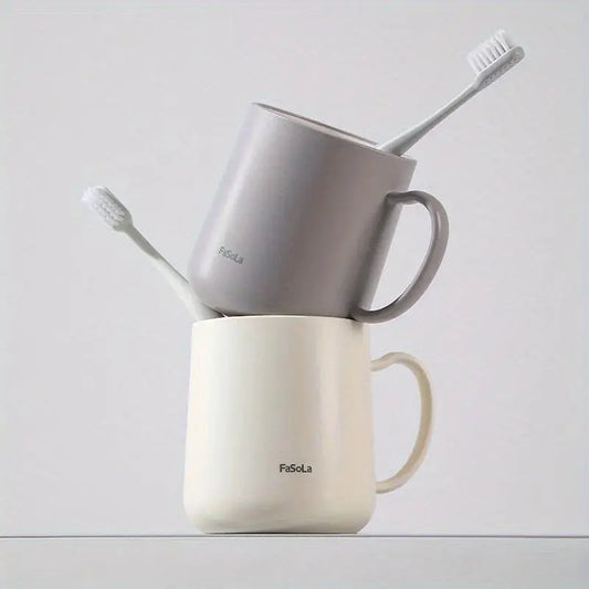 Frost Finish Plastic Bathroom Tumbler, Durable Household Multipurpose Cup for Toothbrush & Mouthwash, Couple-Use Home Supply