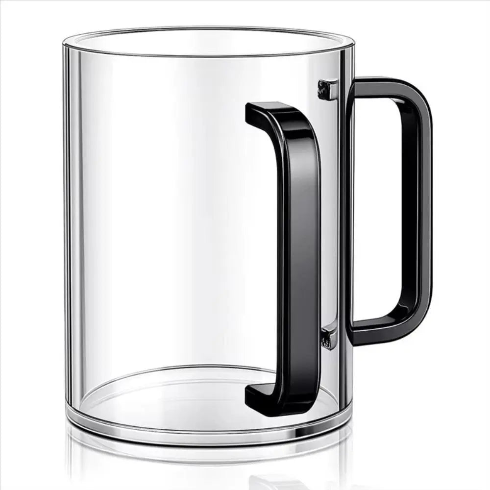 Transparent Netilat Yadayim Cup Thickened Dual Handles Jewish Prayer Wash Cup Large Capacity Easy Handling Toothbrush Cup