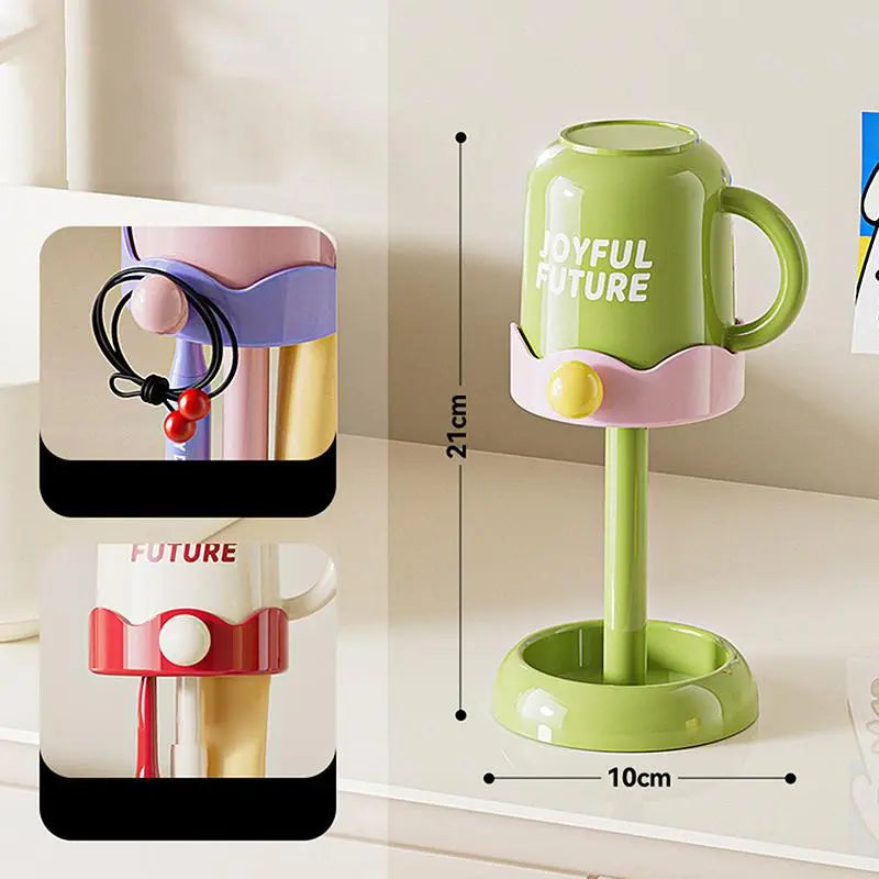 Minimalist Adjustable Plastic Bathroom Tumbler Set - Easy-Clean Toothbrush Holder, Individual Pack Mouthwash Cup, Simple Wash Set for Modern Home Decor, Single Cup Student Home Supply
