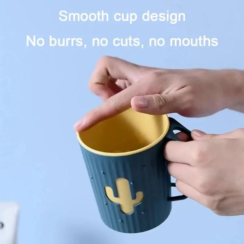 Wear-resistant toothbrush cup, elegant rinsing storage cup, toothbrush holder, portable rinsing cup, couple style, thickened