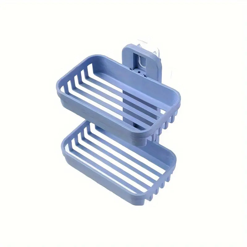 1PC Creative non perforated soap box, bathroom drain wall mounted storage rack, Soap Dish, Soap Holder, Bathroom Accessory