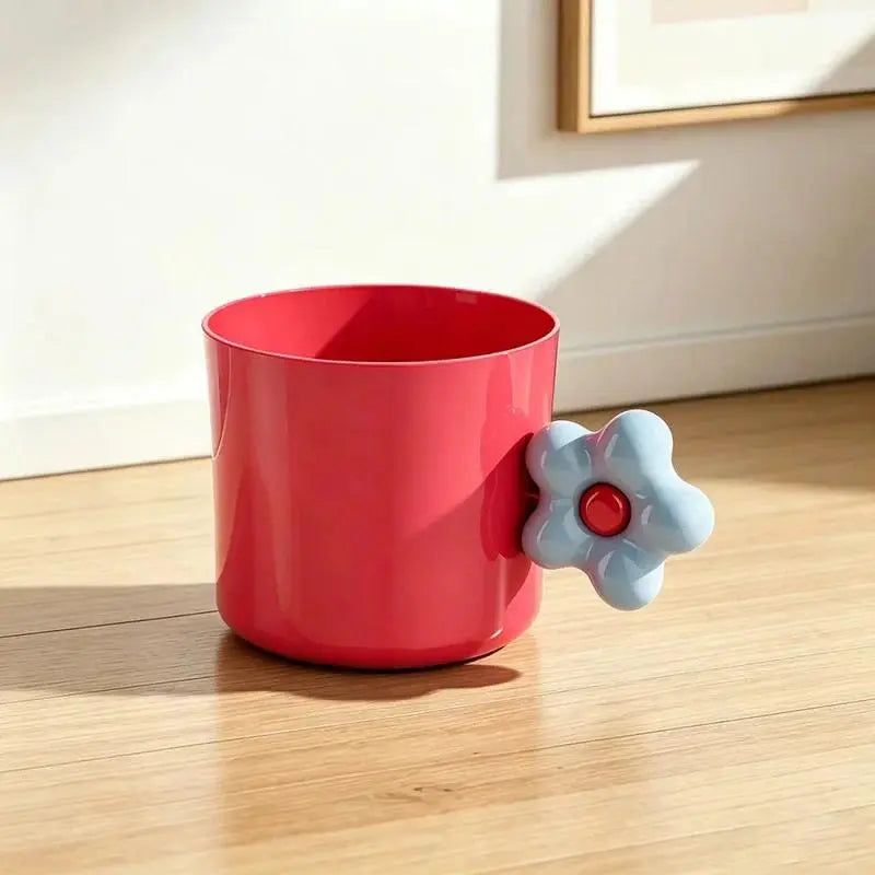 Floral ABS Plastic Mouthwash Cup - Portable, Lightweight Bathroom Gadget for Students, PE Bag Pack Compatible (144 pcs/carton)