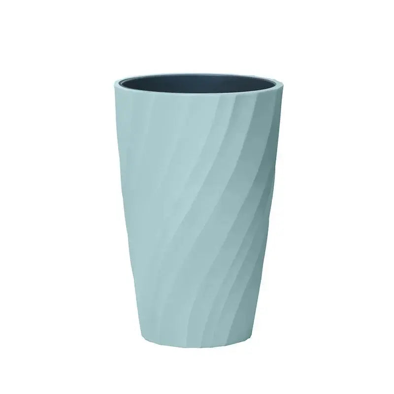 Ceramic Double-Layer Grip Bathroom Tumbler - Minimalist Industrial Couple Edition, Good Quality Durable Home Bathroom Accessory