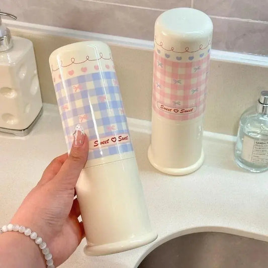 1pc Portable 3-in-1 Bathroom Tumbler, Travel Mouthwash Cup with Portable Size for Couples, Student Dormitory & Household Use, Three-In-One