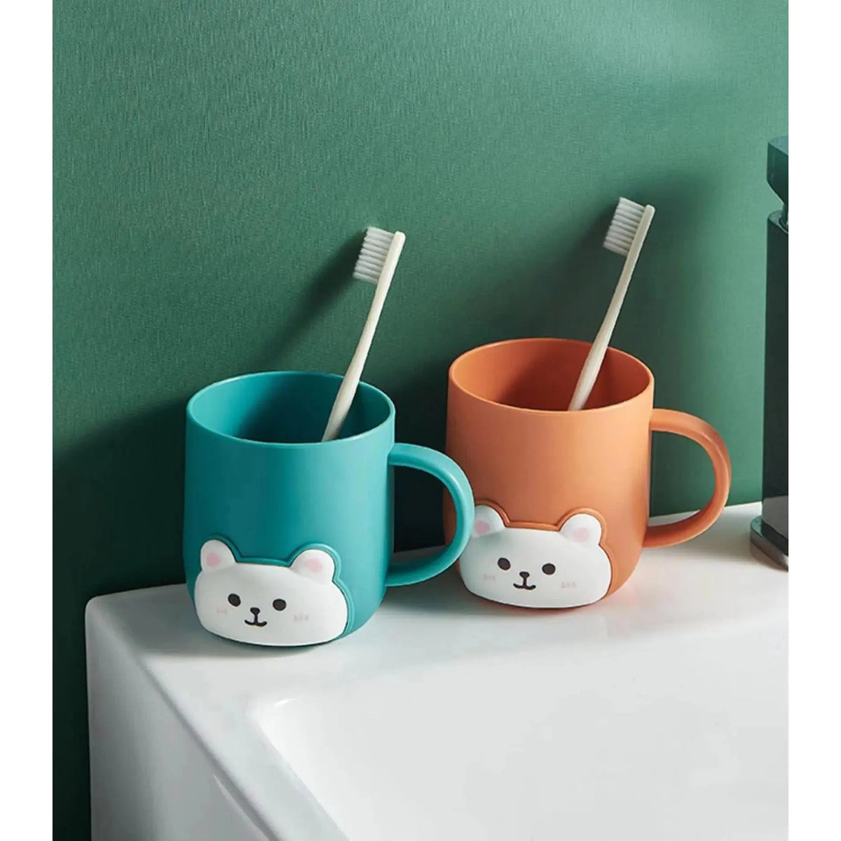 Bathroom Toothbrush Cup Children Bear Student Dormitory Cute Cartoon Gargle Plastic Kids Products Household Merchandises