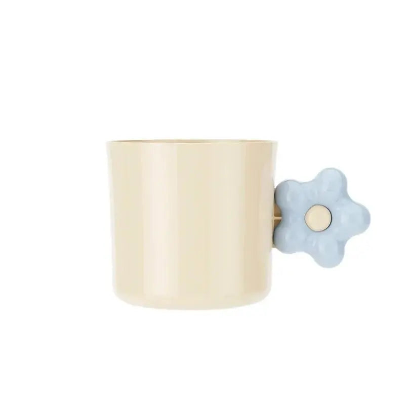 Floral ABS Plastic Mouthwash Cup - Portable, Lightweight Bathroom Gadget for Students, PE Bag Pack Compatible (144 pcs/carton)