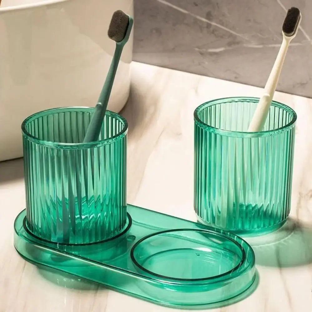 Transparent PP Plastic Bathroom Tumbler, Small Anti-Fall Washing Cup, Easy-to-Clean Home Bathroom Supply