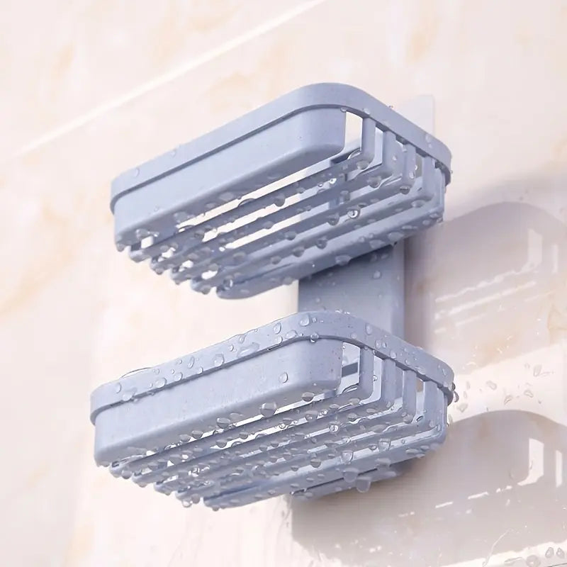 1PC Creative non perforated soap box, bathroom drain wall mounted storage rack, Soap Dish, Soap Holder, Bathroom Accessory