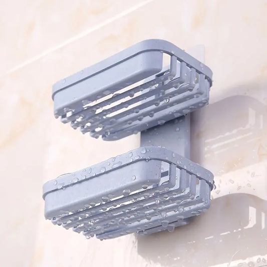 1PC Creative non perforated soap box, bathroom drain wall mounted storage rack, Soap Dish, Soap Holder, Bathroom Accessory