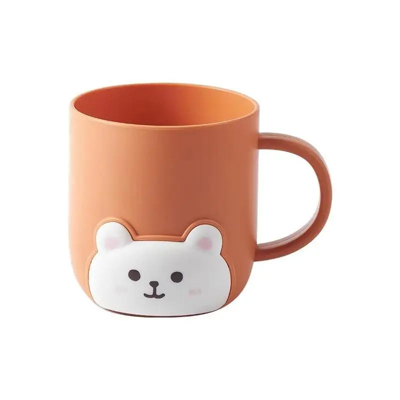 Bathroom Toothbrush Cup Children Bear Student Dormitory Cute Cartoon Gargle Plastic Kids Products Household Merchandises