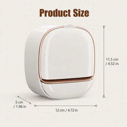 Wall-Mounted Bar Soap Container with Drain System, Oval Contemporary Aesthetics Durable Punch-Free Waterproof Flip-Lid Shower Holder with Drain Tray to Keep Soap Dry