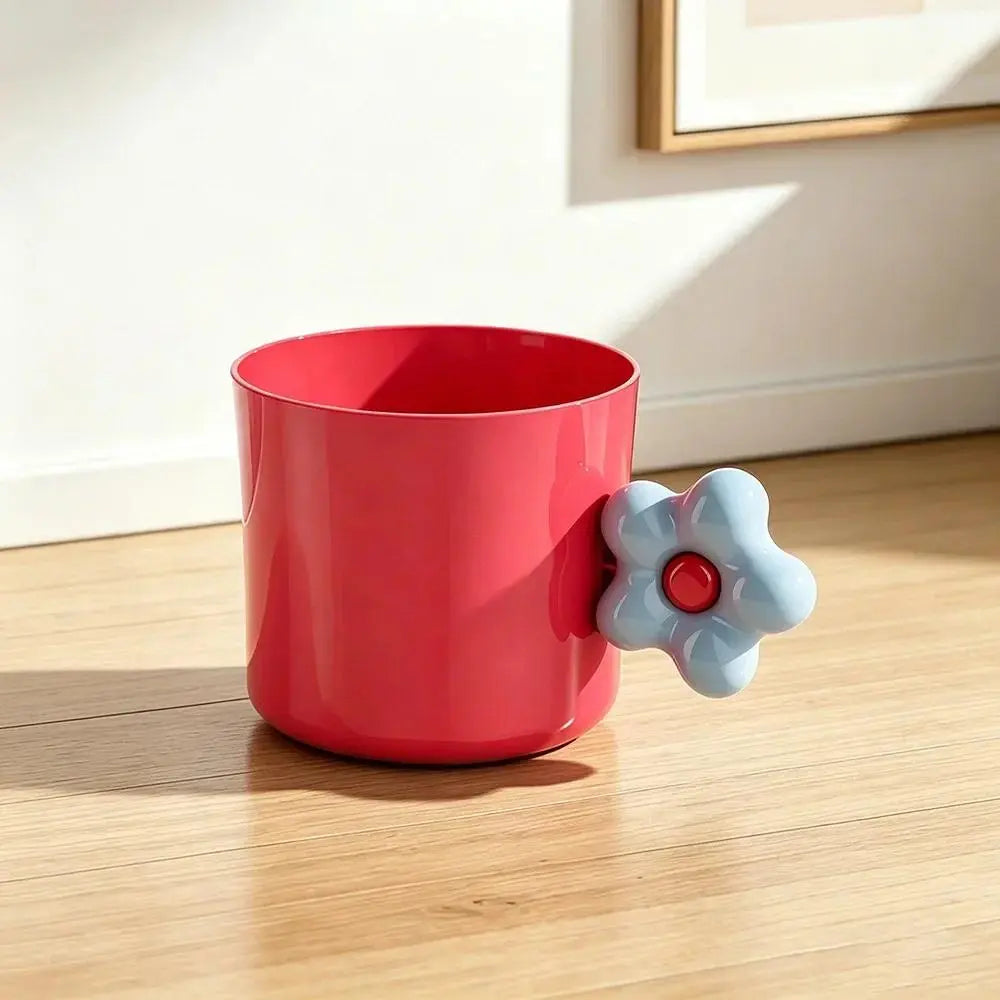 Floral ABS Plastic Mouthwash Cup - Portable, Lightweight Bathroom Gadget for Students, PE Bag Pack Compatible (144 pcs/carton)