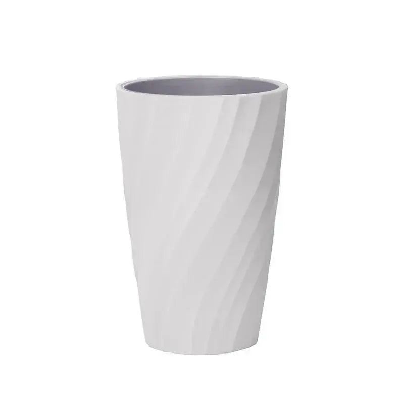 Ceramic Double-Layer Grip Bathroom Tumbler - Minimalist Industrial Couple Edition, Good Quality Durable Home Bathroom Accessory