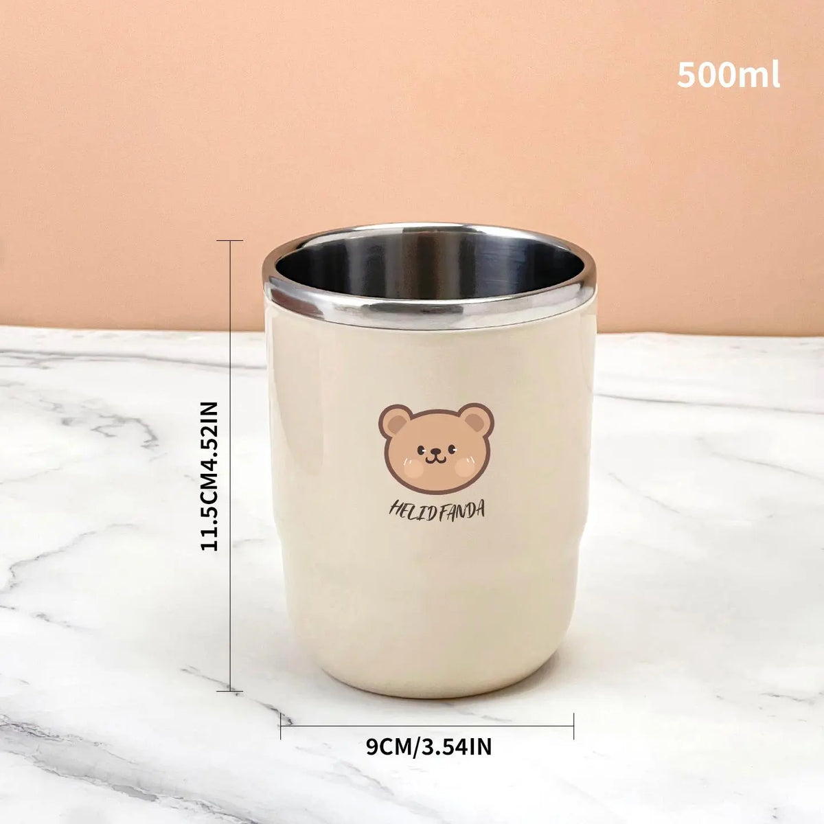 304 Stainless Steel Bathroom Tumbler - Lightweight, Portable, Reusable Cup for Commute Travel, Toothpaste & Toothbrush Storage, Mouthwash Use