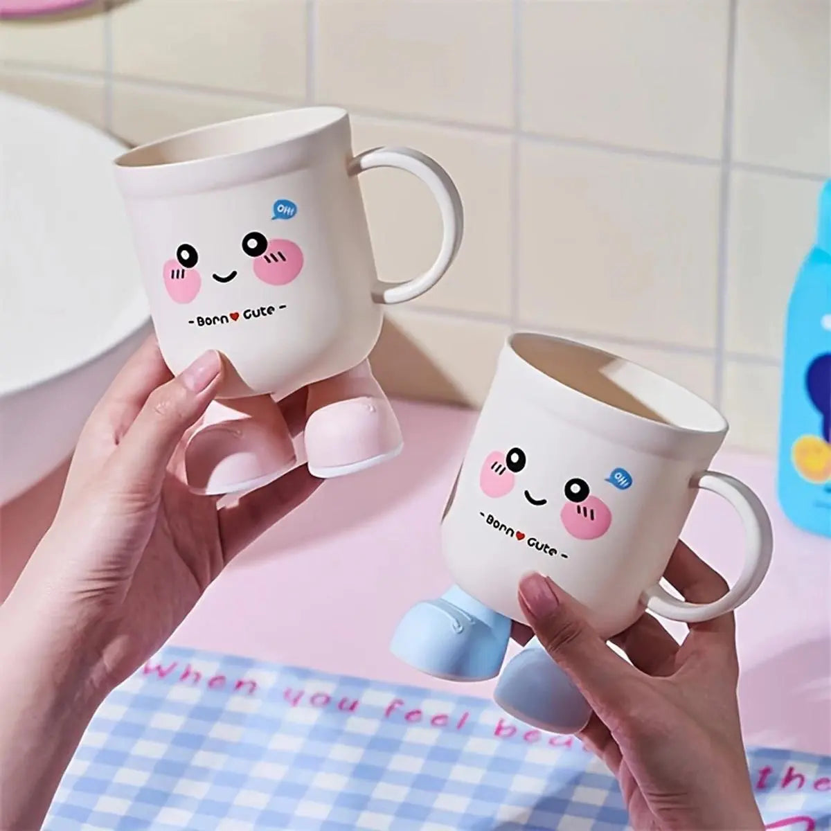 1PCS Adorable Cartoon Toothbrush Cup | Household Toothbrush Holder for Students, Couples' Toothbrush Cup, Home Mouthwash Cups