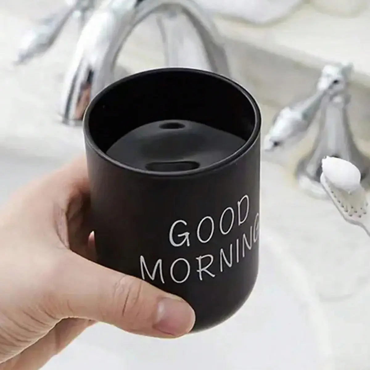 Creative Simple Home Oral Cup Set, Tumbler Cup, Cute Plastic Toothbrush Holder, European Style Couple Gift, Valentine's Day Present, Back-To-School Supplies, Bathroom Accessory, Home Goods