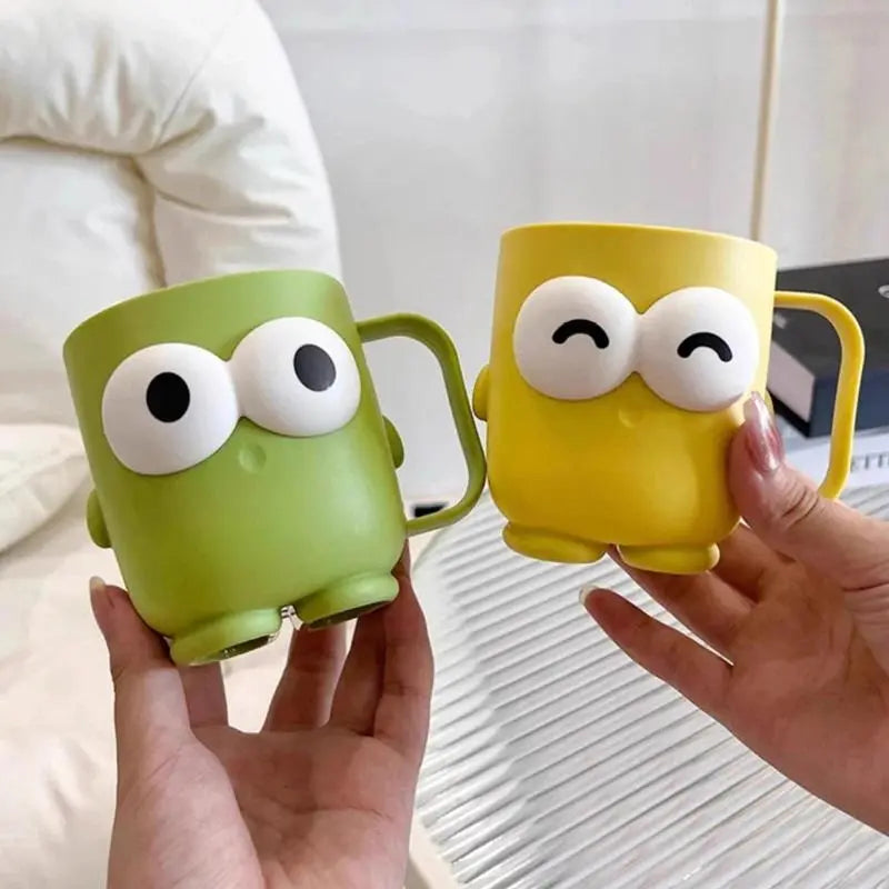 Cute Cartoon Plastic PP Tumbler, Small Size Bathroom Toothbrush Holder & Mouthwash Cup, Household Bathroom Accessories