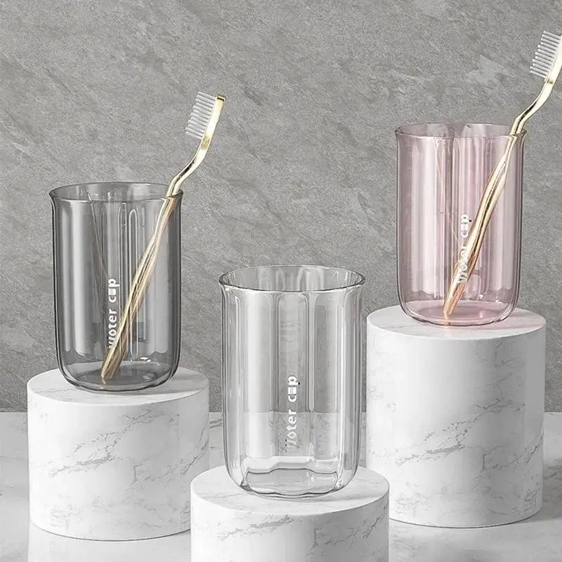 Compact Unisex Bathroom Tumbler - Household Child Toothbrush Cup, Mouthwash Holder for Daily Use