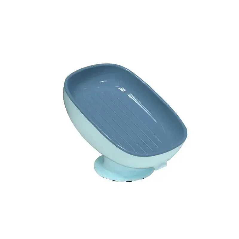 1-Piece Self-Draining Silicone Base Square Soap Dish with Super Suction & Lid - Fast-Draining Soap Holder for Bathroom Sink, Bathroom Accessories, Soap Dish For Bathroom Sink