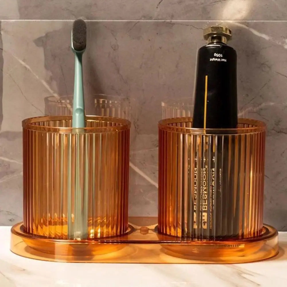 Transparent PP Plastic Bathroom Tumbler, Small Anti-Fall Washing Cup, Easy-to-Clean Home Bathroom Supply