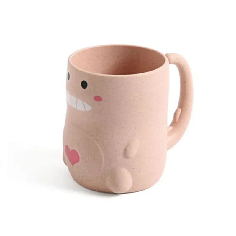Ceramic Cute Dinosaur Bathroom Tumbler - Creative Children's Bath Supply for Gargling, Brushing Teeth, and Milk Water Drinking
